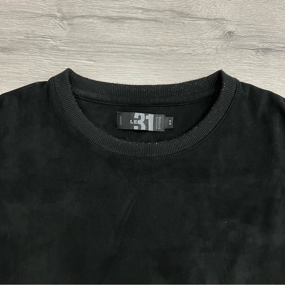 SIMONS Suede Crewneck Sweater - Picture 2 of 6